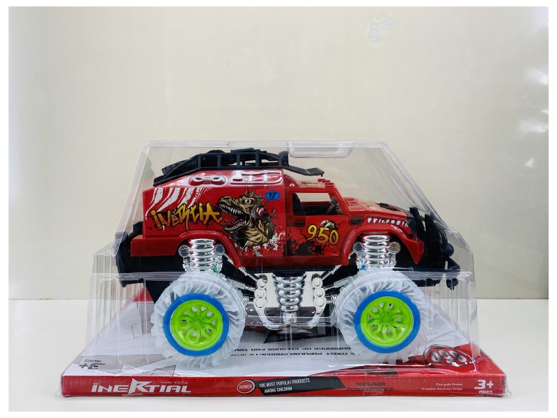 Transparent Wheel  Friction Car (With Lights And Music)