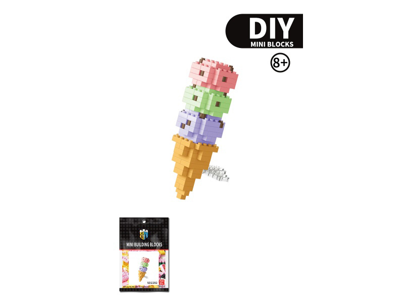 Food Series - 136 PCS Of Ice Cream Building Blocks