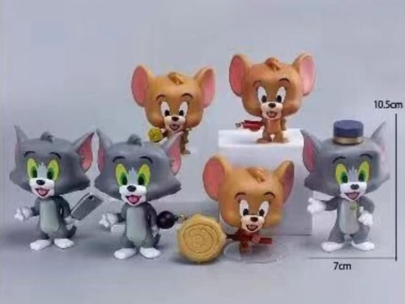 Q-Version Large: Tom Jerry 6-Piece Set Figurine