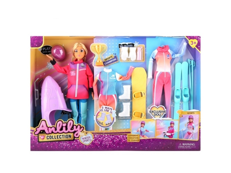 11.5-Inch Solid Doll (Brown Skin Color)