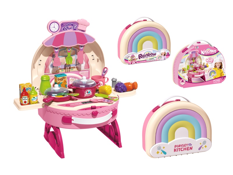 Rainbow Handbag Kitchen Play Set