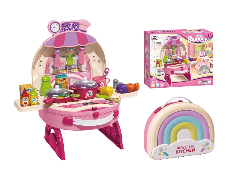 Rainbow Handbag Kitchen Play Set