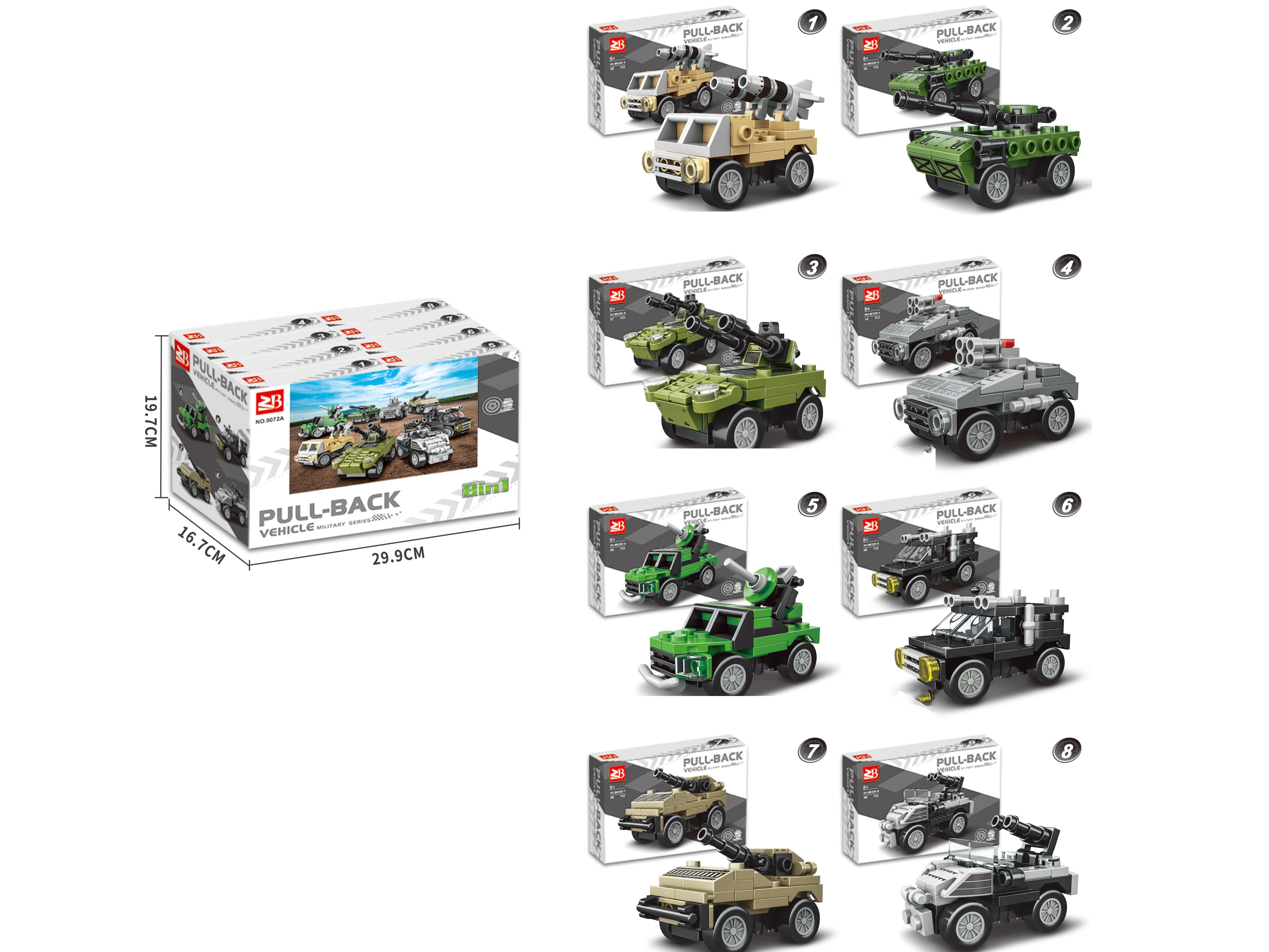 Building Blocks: 8 Models Of Military Spring-Loaded Cars