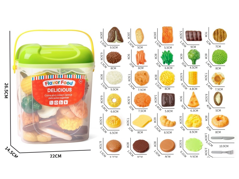 Artificial Food Play House Food Set (31 Pieces)