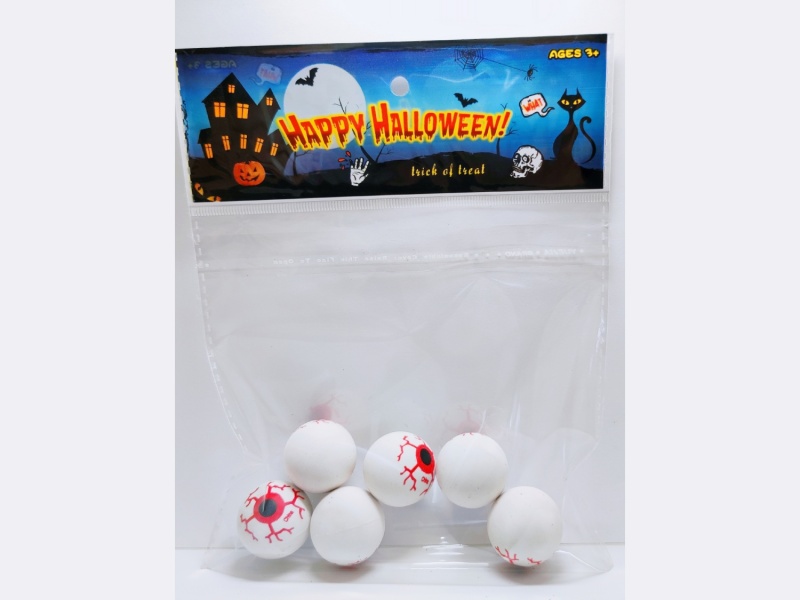 Halloween Bouncing Eyeballs, 6Pcs