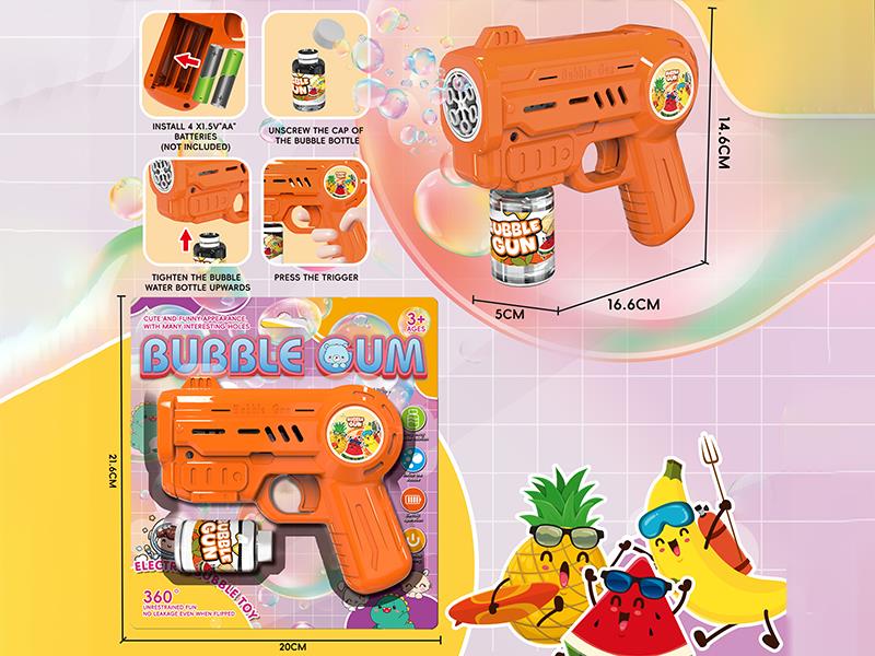 Orange Space Electric Bubble Gun