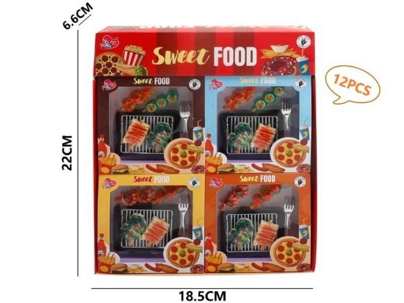 Food And Play Diy Stickers (Mixed Pack Of Four Types) 12 Pieces