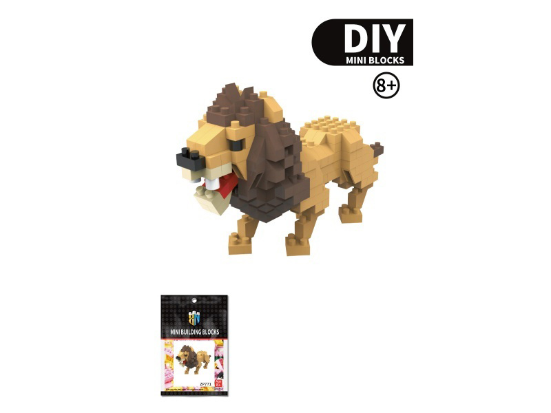 Lion Building Blocks Animal Series 218PCS