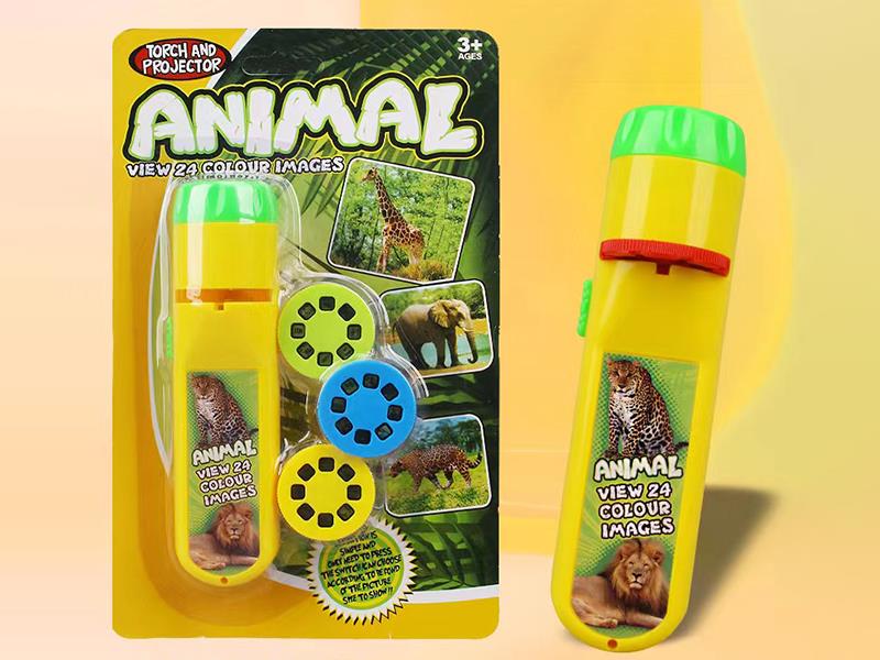 Animal World Early Education Projection Electric Torch