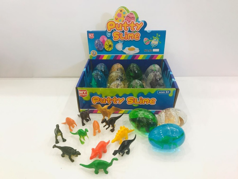 Crystal Mud Slime Dinosaur Transparent Colored Mud