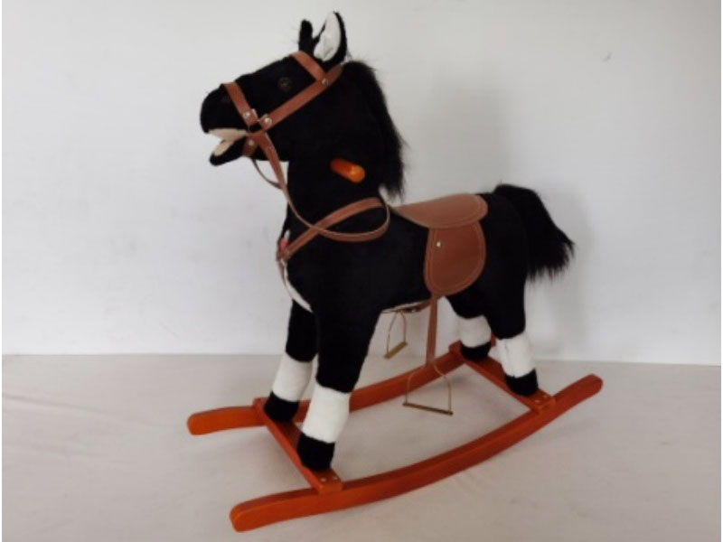 B/O Wooden Rocking Horse With Music