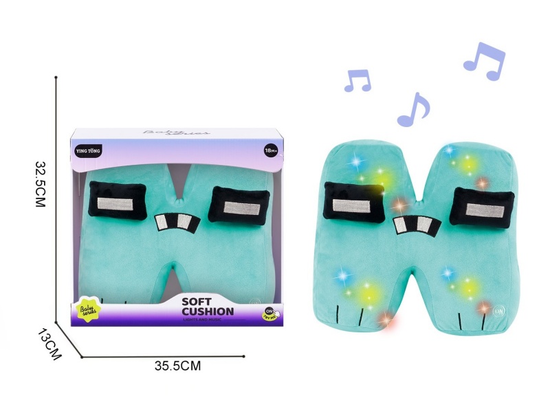 Alphabetic Plush Soothing Pillow - H