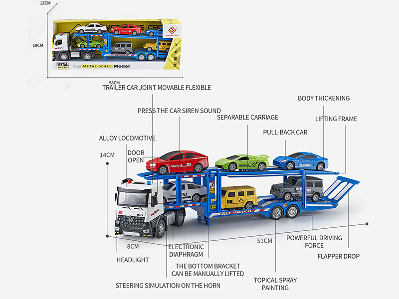 Extended Version Multifunctional Friction Alloy Vehicle Transporter Model