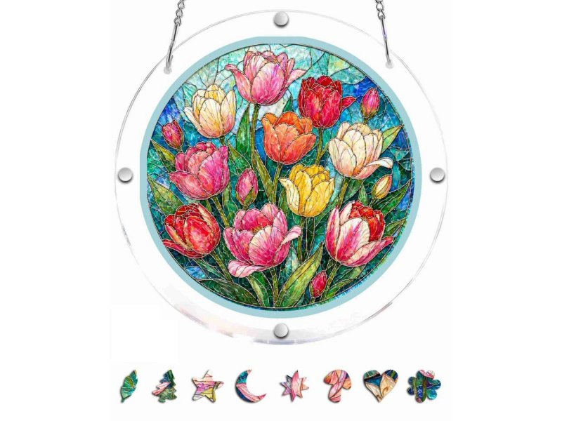 8.9-Inch Acrylic Jigsaw Puzzle