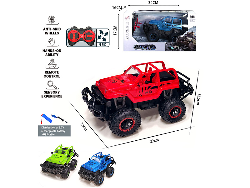 1:16 4CH Remote Control Jeep Truck