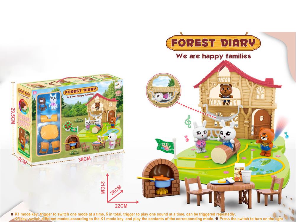 Track Forest House Playground, No Electricity Included