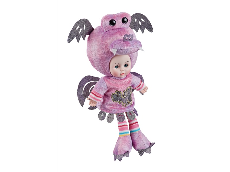 16-Inch Crystal Fire-Breathing Dragon Music Doll (Bag)