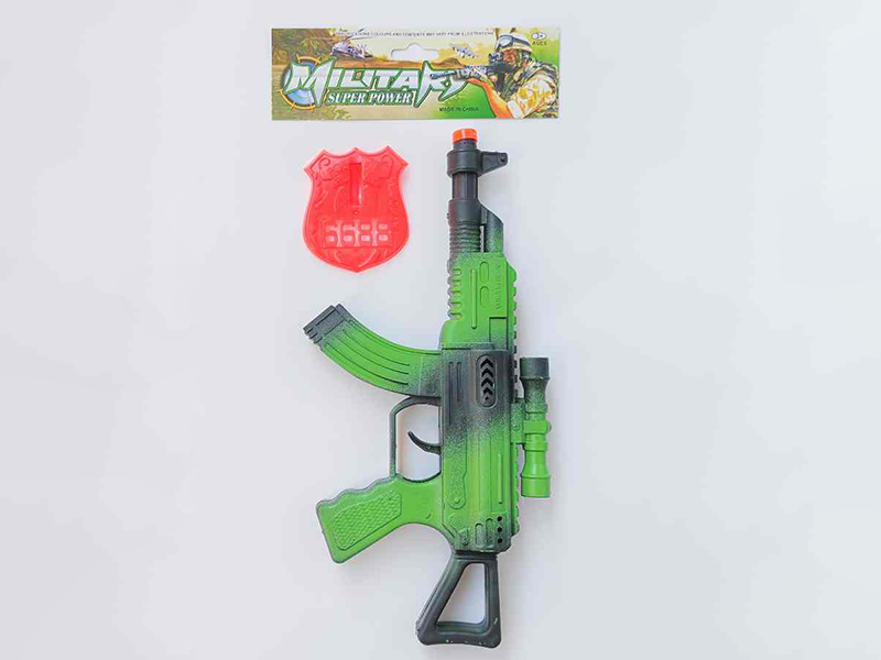 Spray-Painted Flint Gun + Police Badge