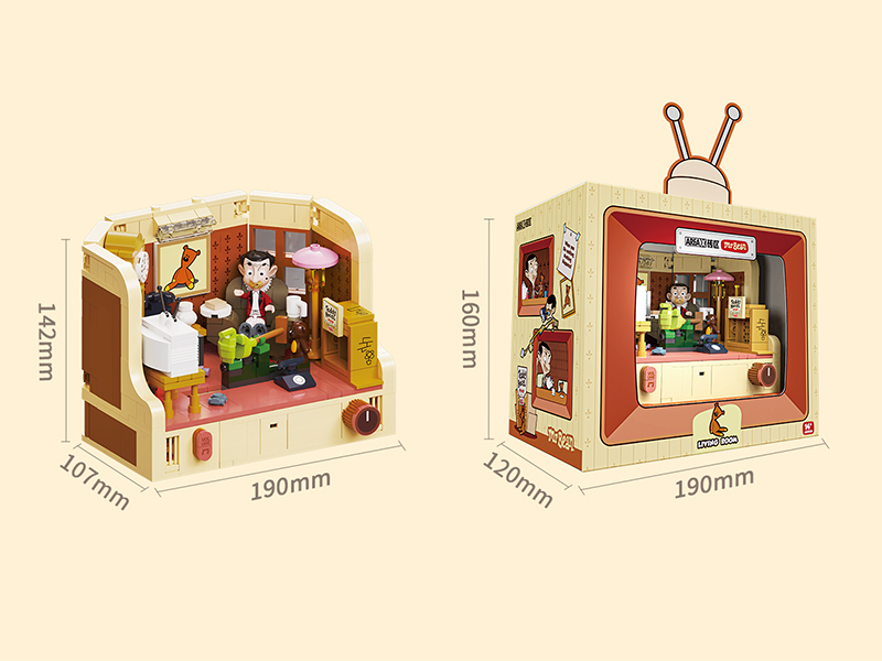 Mr. Bean Series Building Blocks - Living Room