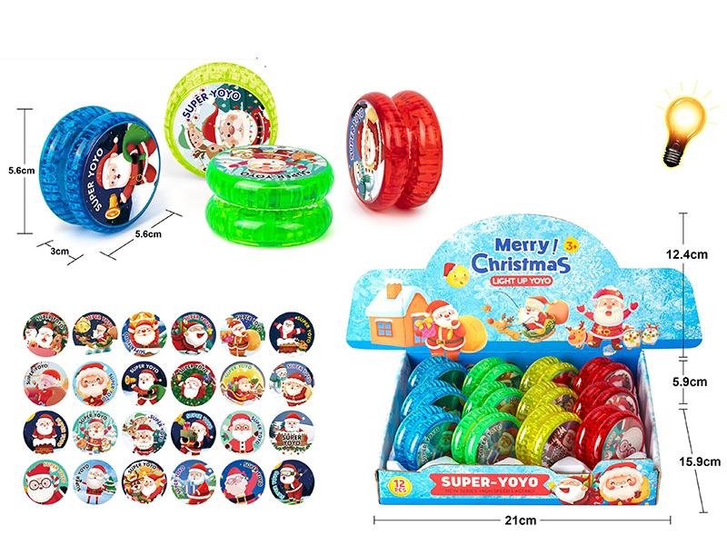 Yo-Yo Balls With Lights 12pcs