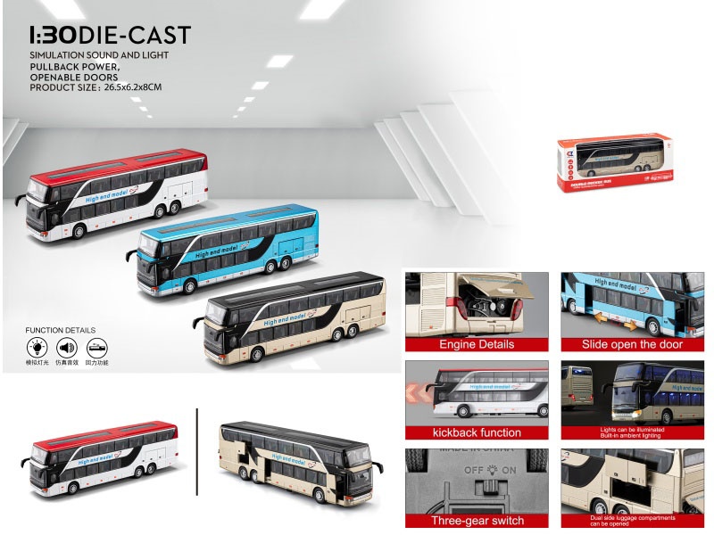 1:30 Business Long-Distance Double-Decker Bus