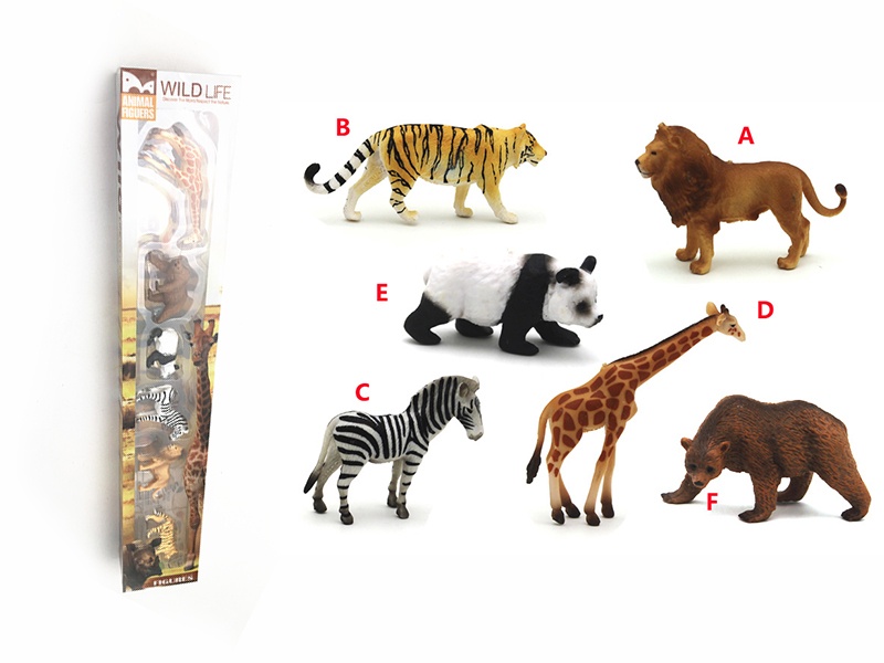 6pcs Mini Animals Set