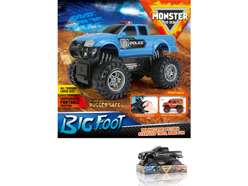 1:10 Hot Wheels Police Car Inertia Car