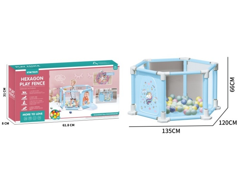 Unicorn Hexagonal Fence Toy
