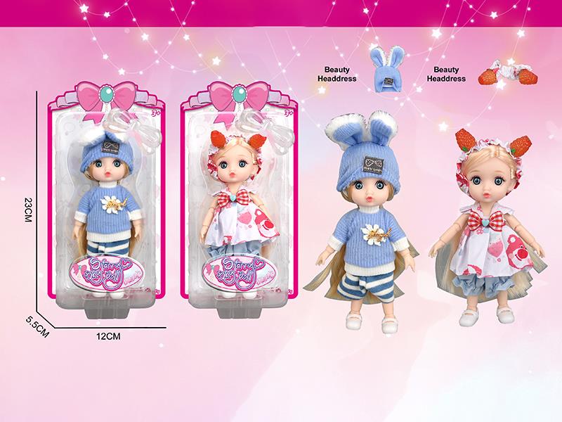 6 Inch 12-Joints Fashion Doll