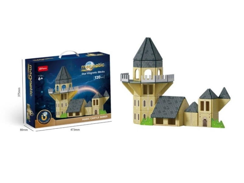Castle Color Window Magnetic Building Blocks -120P