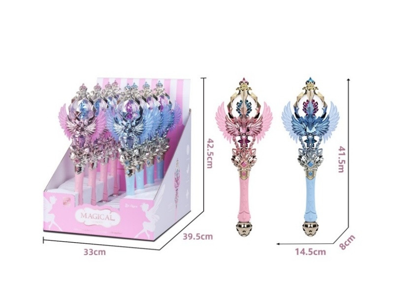 Transparent Wings Electric Rotating Magic Wand 8pcs