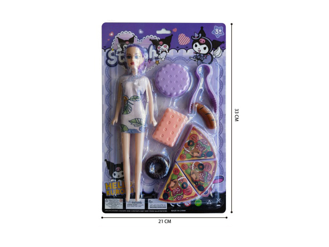 Kulomi Western Pastry Food + 11-Inch Empty Doll