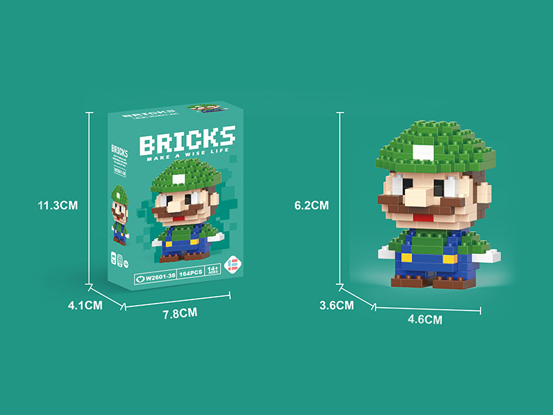 Mini Super Mario Building Blocks 164PCS