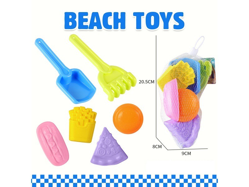 Sand Spade Tools Burger Potato Chip Mold Set Of 6