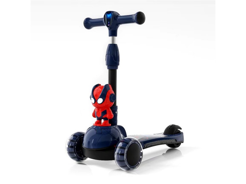 Cartoon One-Button Foldable Scooter For Kids