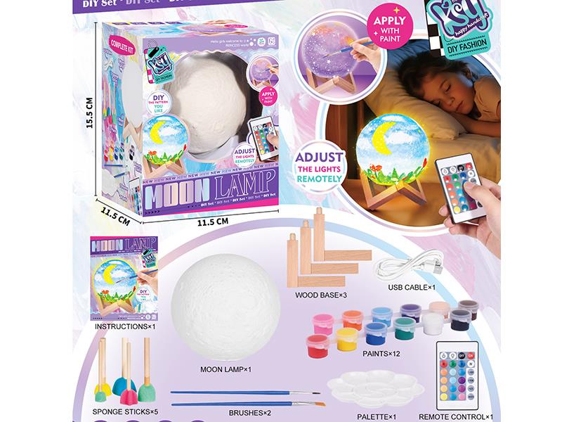 Moon Painting Night Light