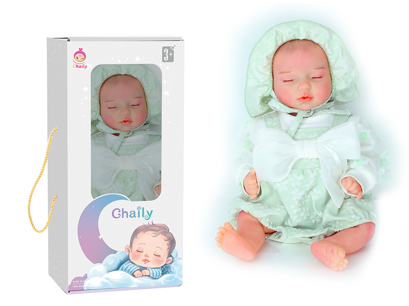43cm Reborn Baby Doll With Diaper, Birth Card, Bottle, Magnetic Pacifier