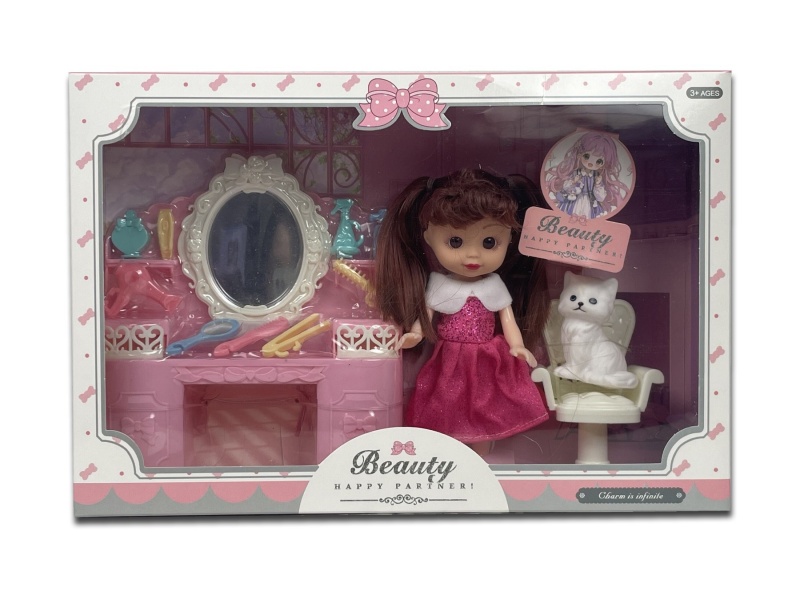 A 6-Inch Girl Playing House