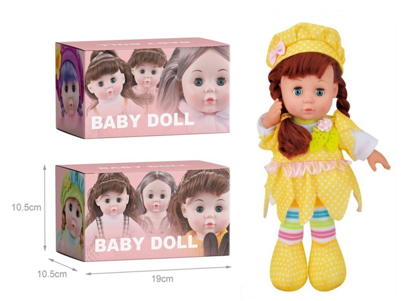 12-Inch Forest Dudu Baby Music Doll Yellow