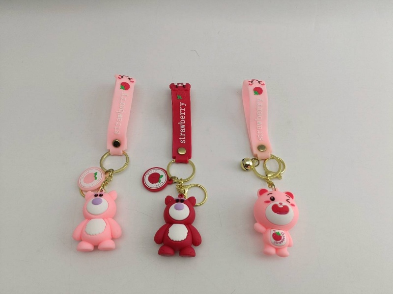 Strawberry Bear Keychain