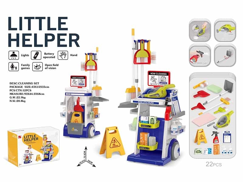 Cleaning Cart Set With Vacuum Cleaner