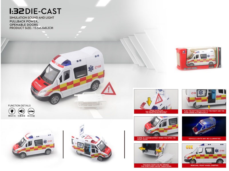 1:32 Mercedes-Benz 120 Ambulance (English Version)