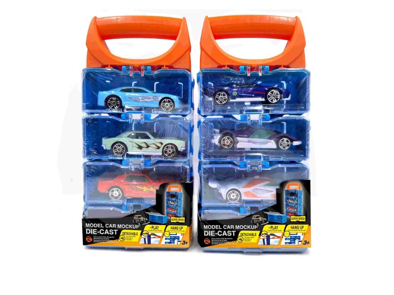 Diy Alloy Car Carrying Case For 4 Pieces