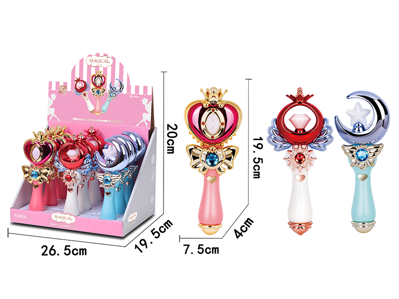 Girl Magic Wand With Sound And Lights, Music 9pcs