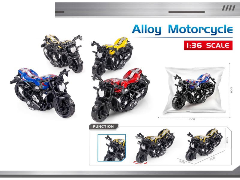 1:36 Huili Alloy Honda Motorcycle