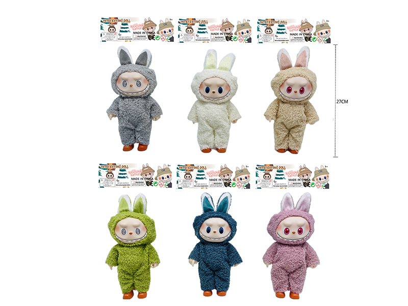 10.5" 5 Joints Plush Vinyl Labubu Doll(1PCS)