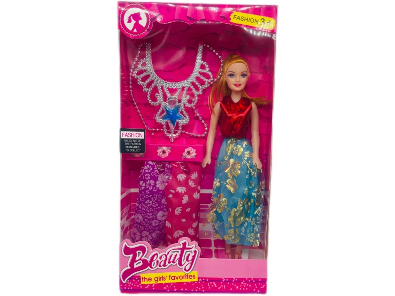 11-Inch Empty Body Doll With Necklace Hanging Dress