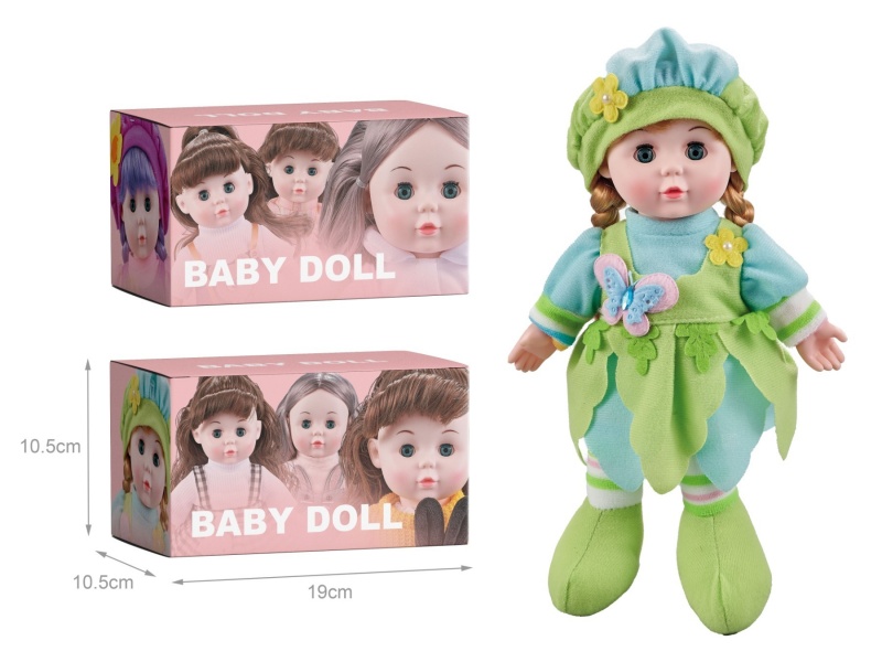 12-Inch Forest Dudu Baby Music Doll, Green