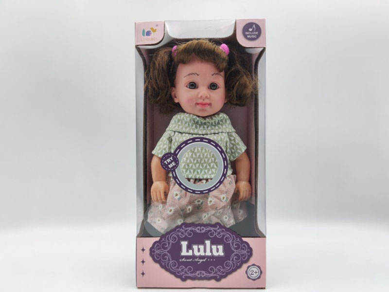 12-Inch Bottle Blowing Girl (With Little Star Ic)