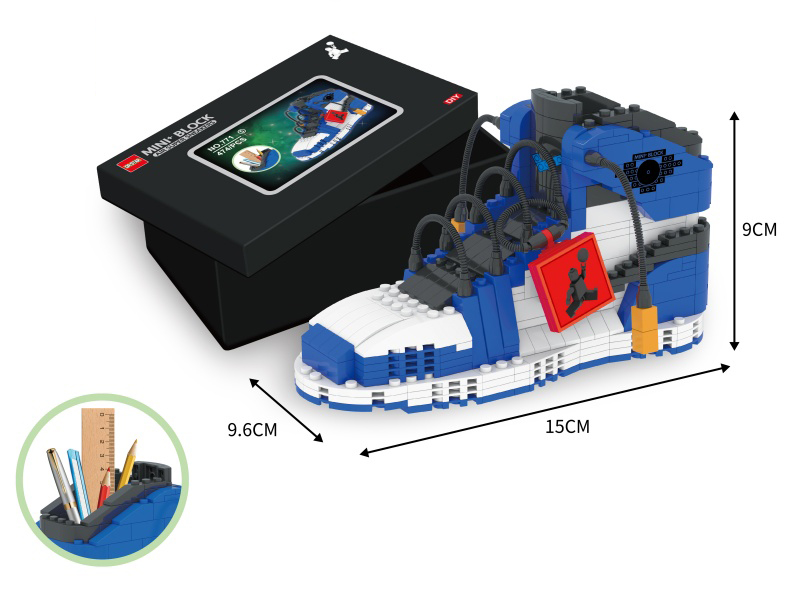 Mini Building Blocks Sneakers Pen Holder 474pcs